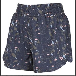 Women's Athletic Shorts - Navy Floral